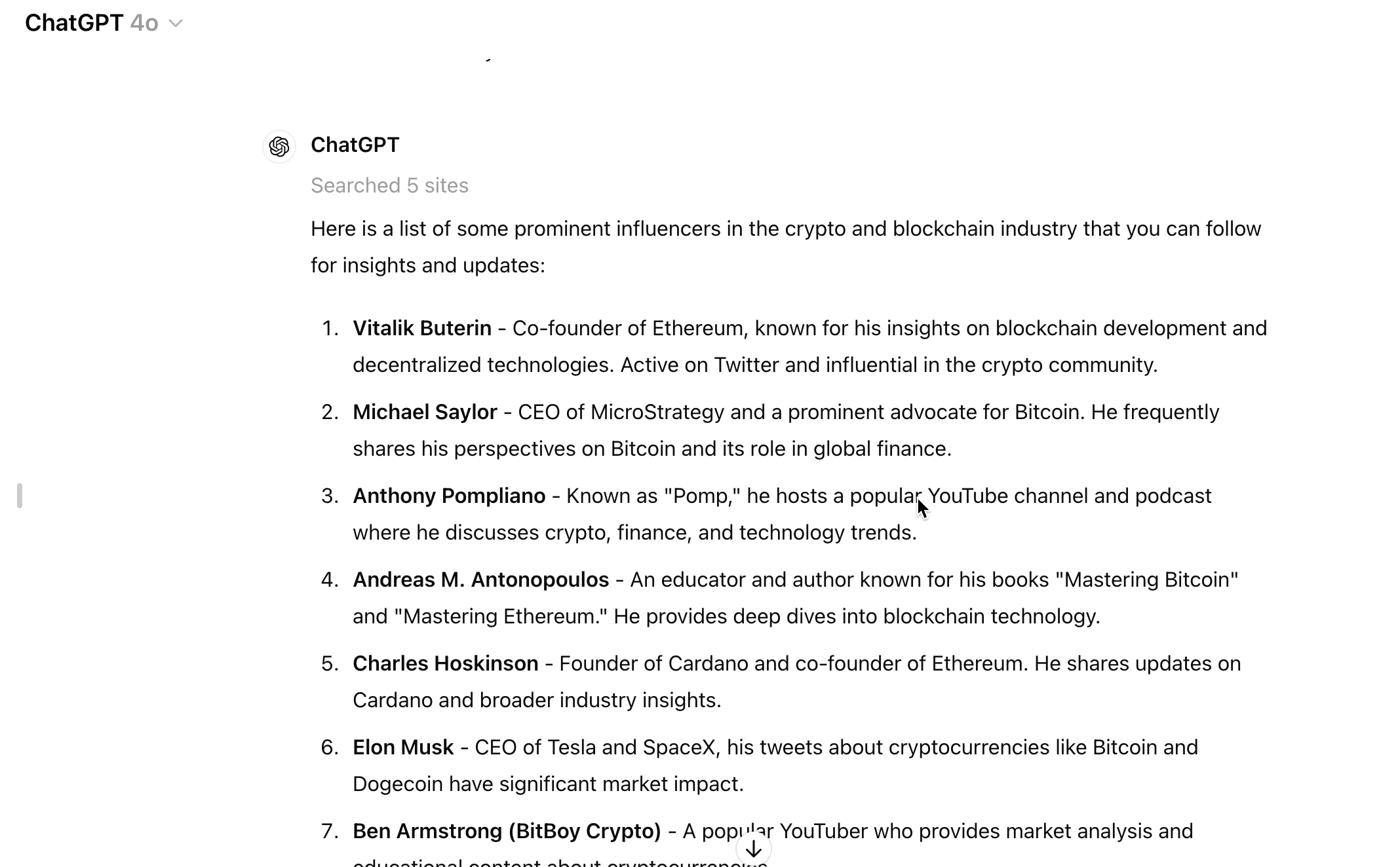 The right ChatGPT prompt to find influencers in your niche